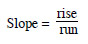 Slope Formula
