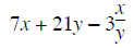 Algebra Expression Example
