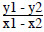 Slope formula